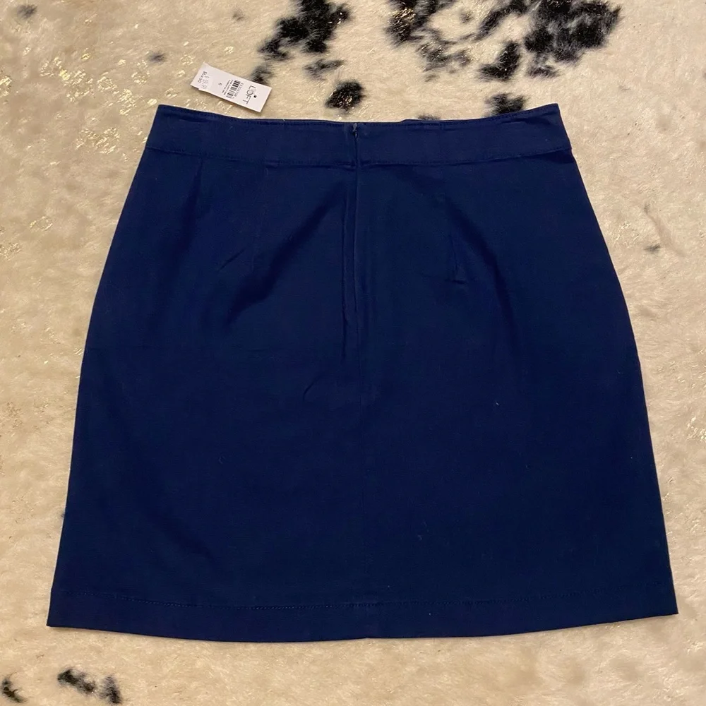 NWT 🏷️ LOFT Navy Nautical Inspired Skirt Size 6 - Picture 4 of 6